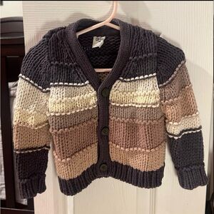 Kith Kids Chunky Striped Cardigan 'Battleship' Spring 22